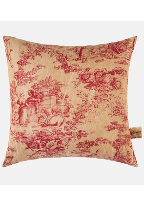 The House of Lyria Argia printed cotton cushion