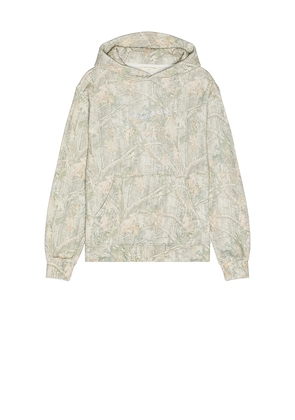 Museum of Peace and Quiet Wordmark Camo Distressed Hoodie in Brown. Size XS. Also in M.