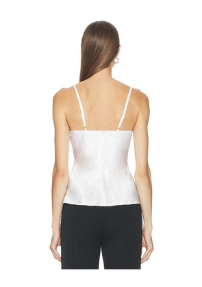 L'AGENCE Orlina Camisole in White. Size 2. Also in 0, 4, 6, 8.