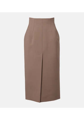 Mugler High-rise pencil skirt