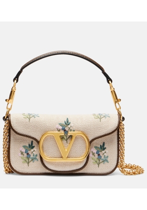 Valentino Garavani Loco Small embroidered top-handle bag