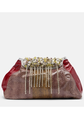 Dries Van Noten Blossom Small patent leather crossbody bag