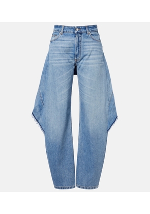 Stella McCartney Paneled barrel-leg jeans