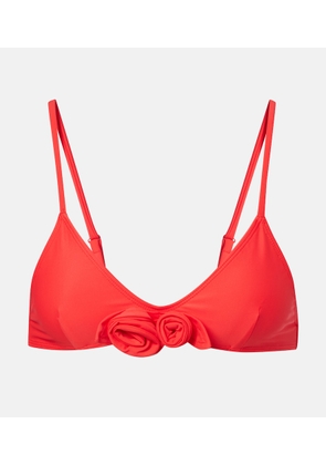Coperni Flower floral-applique bikini top