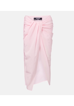 Jacquemus Pareo draped beach cover-up