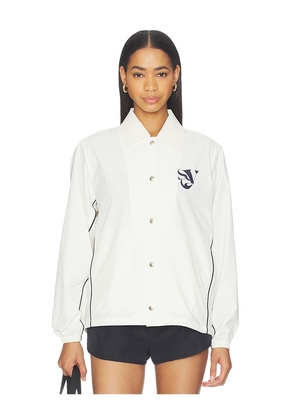 Khalhon Garden Coach Jacket in White. Size XS. Also in S, M.