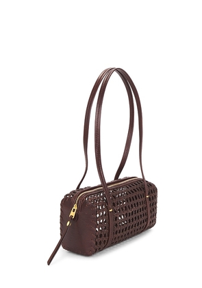 Madewell Modern Legacy Mini Shoulder Bag in Brick.