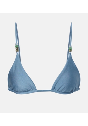 Jade Swim Via beaded bikini top