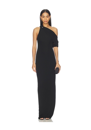 MISHA The Camden Dry Jersey Maxi Dress in Black. Size XS. Also in S, M, L.