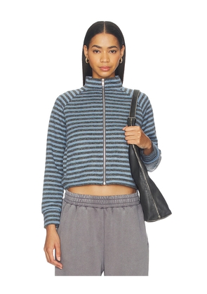 LIONESS Bloom Knit Jacket in Baby Blue. Size XXS. Also in L, M, S, XS.