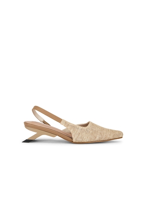 Nora Lozza x REVOLVE Madi Swedish Pump in Tan. Size 6. Also in 7, 8, 9, 10.