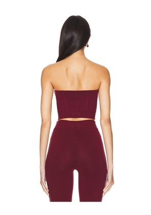 RTA Nour Bandeau Top in Burgundy. Size S. Also in M.