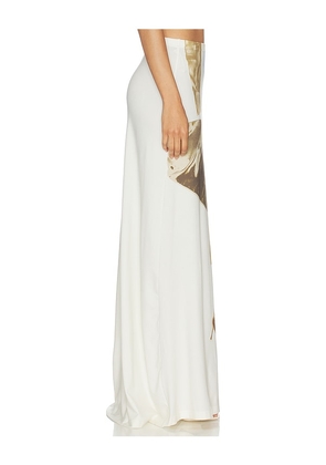MARRKNULL Printed Skirt in White. Size S. Also in L, M.