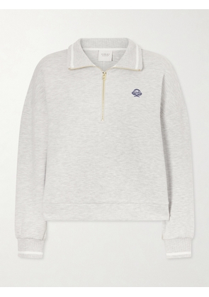 Varley - Bertie Stretch-jersey Half-zip Sweatshirt - Gray - xx small,x small,small,medium,large,x large