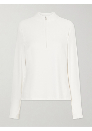 Varley - Amren Stretch Jersey Half-zip Top - White - xx small,x small,small,medium,large,x large