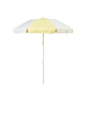 Sunnylife Compact Beach Umbrella in Yellow.