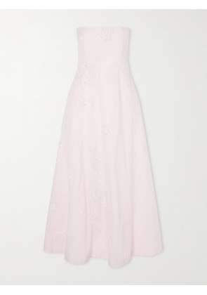 BERNADETTE - Odette Cotton Embroidered Dress - Pink - FR 32,FR 34,FR 36,FR 38,FR 40,FR 42,FR 44,FR 46