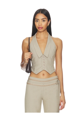 Tiger Mist Fedra Top in Beige. Size S. Also in L, M, XL, XS, XXS.