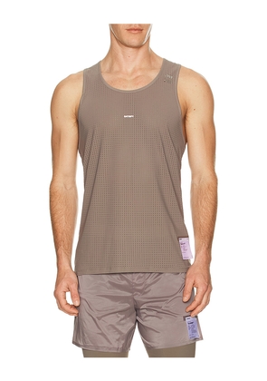 Satisfy Space O Singlet in Brown. Size S. Also in M.