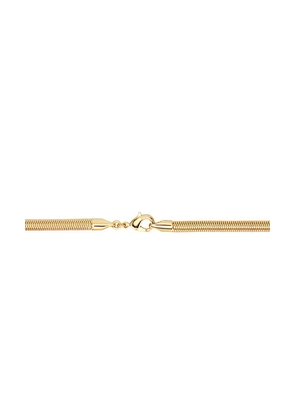 SHASHI Le Deux Necklace in Metallic Gold.