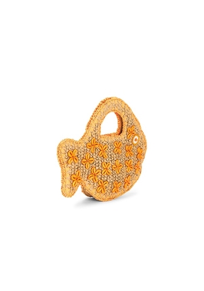 SIMONMILLER Puka Fish Bag in Orange,Neutral.