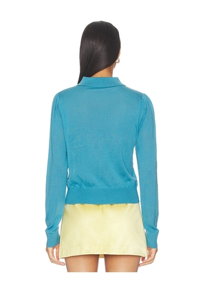 Sandy Liang Akir Sweater in Blue. Size XS. Also in L.