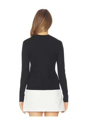 RENGGLI Crewneck Sweater in Black. Size XS. Also in S, L.