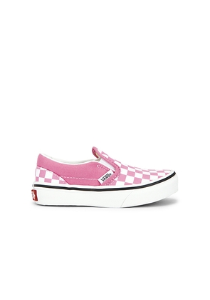 Vans Kids Classic Slip-on in Pink. Size 11. Also in 11.5, 12, 12.5, 13, 13.5, 1, 1.5, 2.
