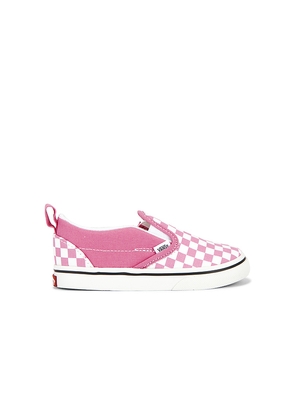 Vans Toddler Slip-on V in Pink. Size 4. Also in 7, 7.5, 8, 8.5, 9, 9.5, 10.