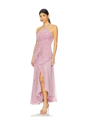 AMUR Lorelie Halter Gown in Mauve. Size 00. Also in 4, 10.