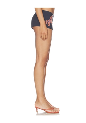Understated Leather x REVOLVE Beaded Short in Navy. Size XS. Also in S, M.