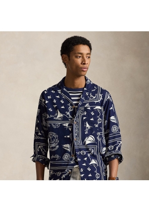 Classic Fit Nautical Bandanna Shirt