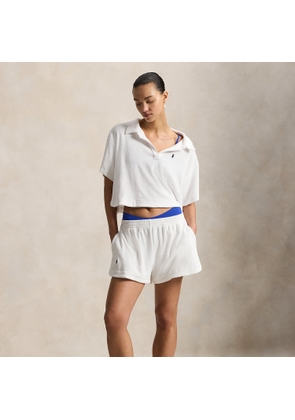 Terry Polo Shirt and Short Cover-Up Set