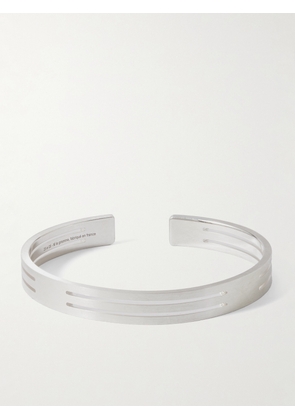 Le Gramme - 19g Punched Ribbon Recycled Sterling Silver Cuff - Men - Silver - M