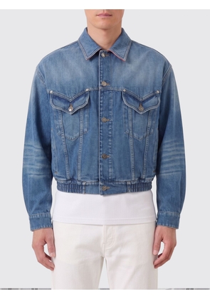 VERSACE Jacket Men color Blue