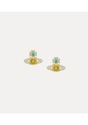 Vivienne Westwood Ismene Earrings Gold-light-turquiose-light-yellow-white-cz Gold-light-turquiose-light-yellow-white-cz Women
