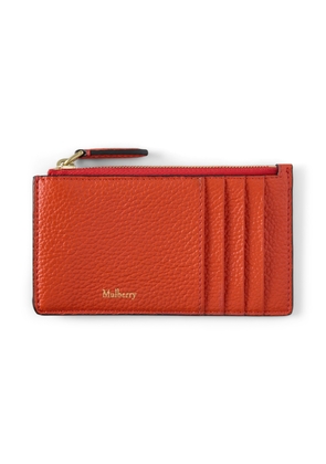 Mulberry Women's Continental Long Zipped Card Holder Coral Orange