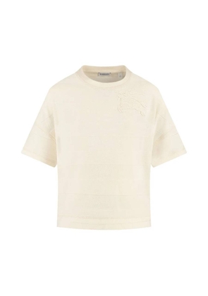 Burberry Girls Equestrian Knight Motif Cotton T Shirt