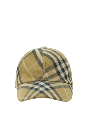 Burberry Signature Check Pattern Cotton Baseball Hat