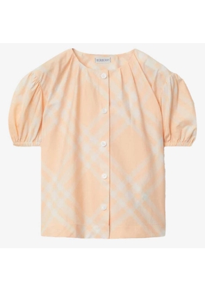 Burberry Toddler Sheryl Check Cotton Blouse