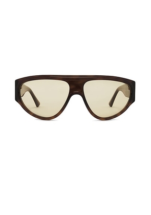 Vincent Boulevard Valletta Sunglasses in Sepia & Saffron - Brown. Size all.