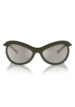 Burberry Light Grey Mirror Silver Irregular Unisex Sunglasses BE4428U 41096G 66