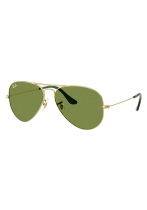 Ray Ban Aviator Large Green Unisex Sunglasses RB3025 001/4E 58
