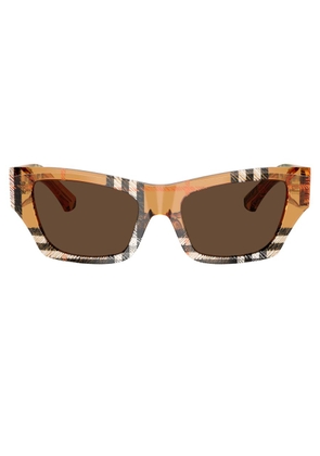Burberry Dark Brown Cat Eye Ladies Sunglasses BE4441U 414673 52