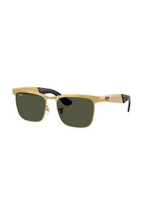 Ray Ban Wayfarer Deluxe Green Square Ladies Sunglasses RB3875 927633 53