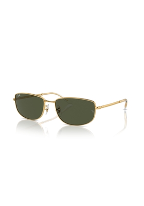 Ray Ban Green Rectangular Unisex Sunglasses RB3732 001/31 59
