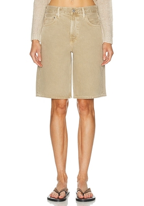 Citizens of Humanity Court Denim Short in Catalina - Tan. Size 23 (also in 24, 25, 26, 27, 28, 29, 30, 31, 32).