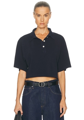 Citizens of Humanity Lowen Polo Shirt in True Navy - Navy. Size XS (also in S, M, L).