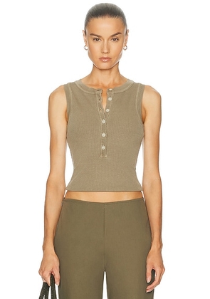 Citizens of Humanity Caralyn Tank in Reservoir - Taupe. Size XS (also in S, M, L).