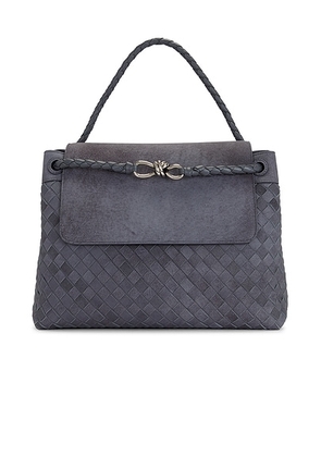 Bottega Veneta Borsa Intrecciato 15 Melange Denim Sue Ave in Cloudy Indgram - Blue. Size all.